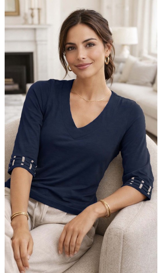 Blusa Manga 3/4 Lisa