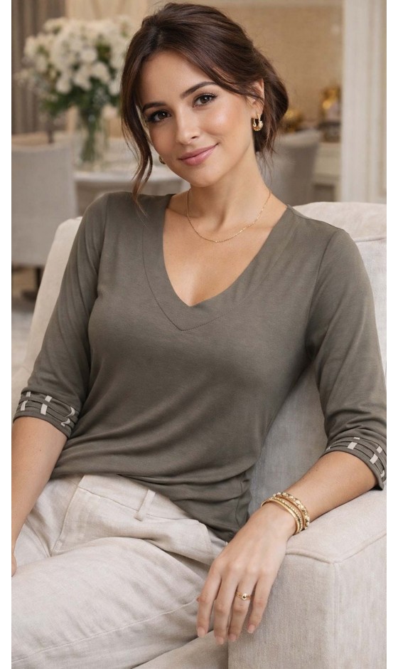 Blusa Manga 3/4 Lisa