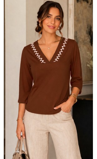 Blusa Manga 3/4 Lisa