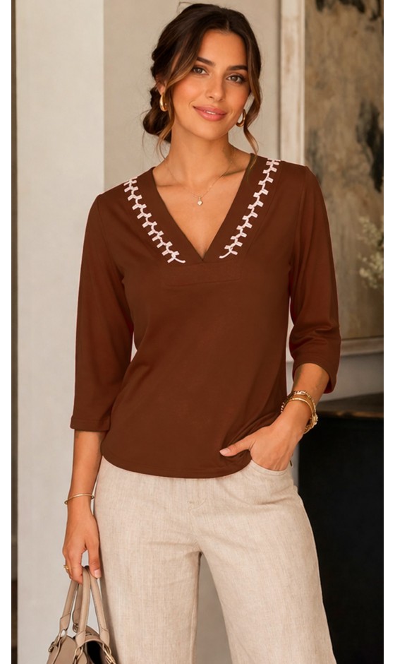 Blusa Manga 3/4 Lisa