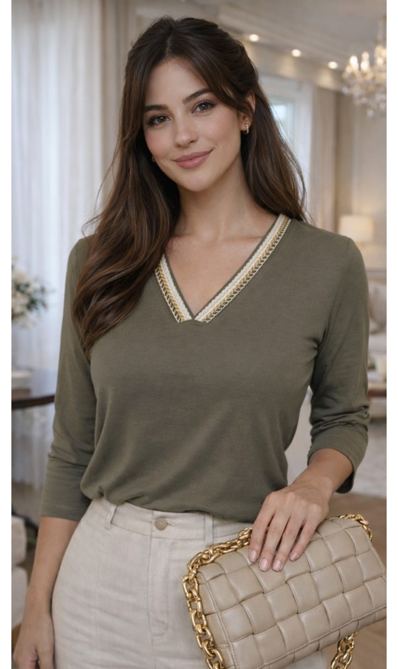 Blusa Manga 3/4 Lisa