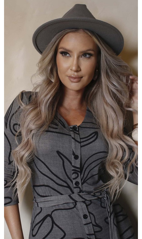 Vestido Longo Ramany Estampa Abstrata