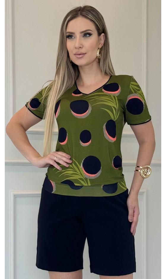 Blusa Ramany Cós Estampa Póa