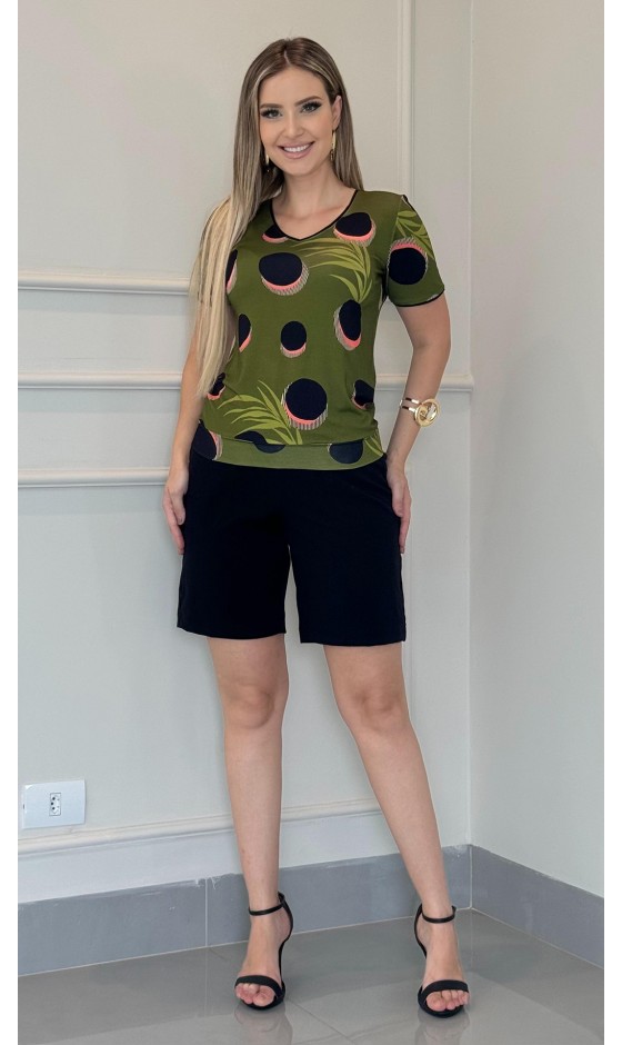 Blusa Ramany Cós Estampa Póa
