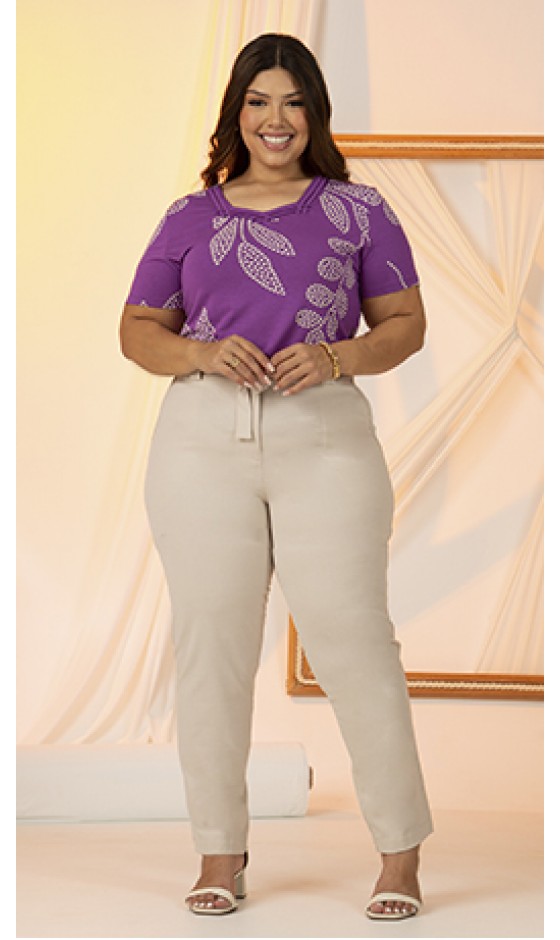 Blusa Ramany Estampa Flores de Poá