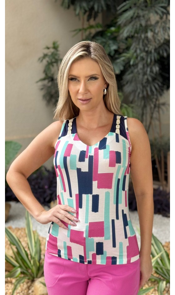 Regata Ramany estampada geométrica