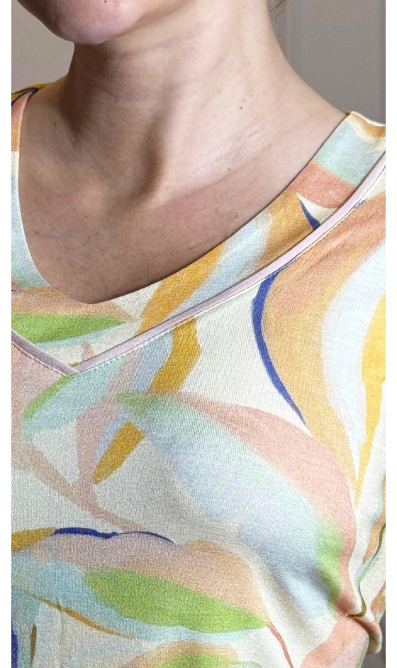 Blusa Ramany Estampada Folhagem