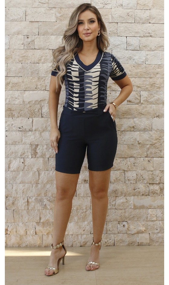 Blusa Ramany Estampada Abstrata