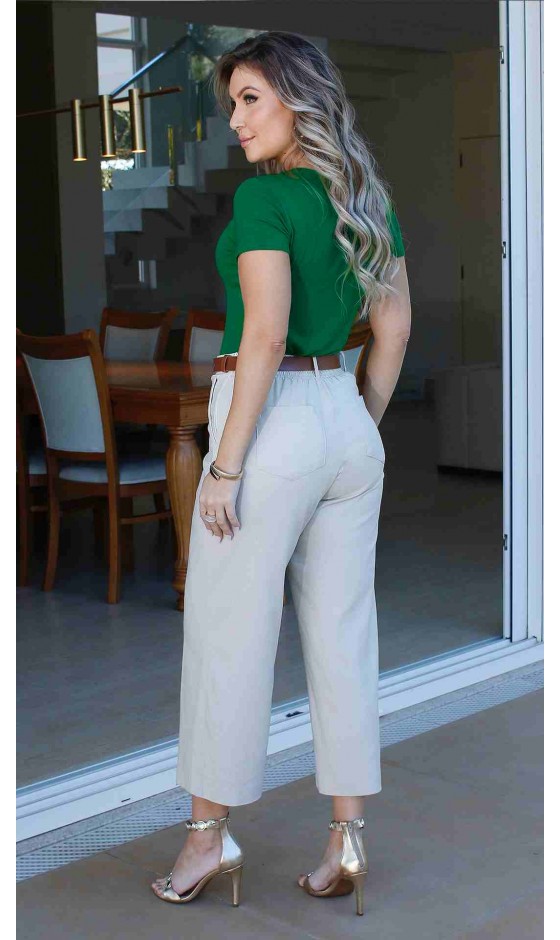 Blusa Manga Curta Ramany Lisa