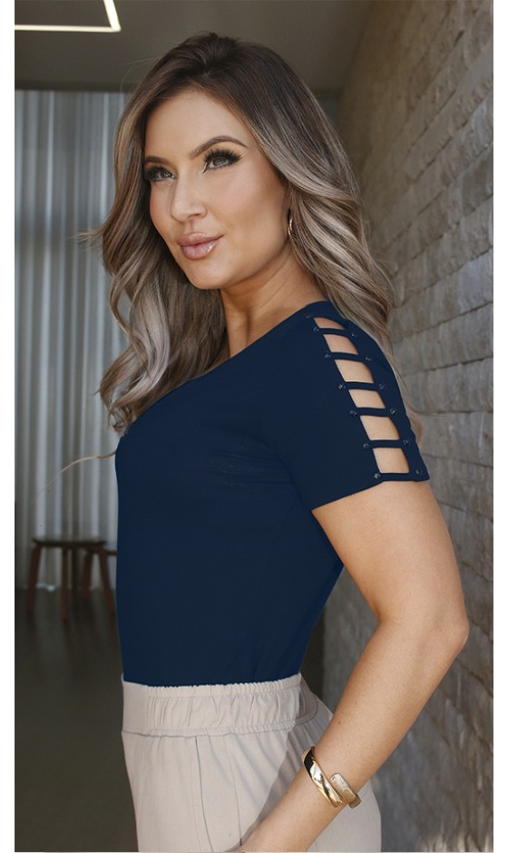 Blusa Ramany Lisa Bordada