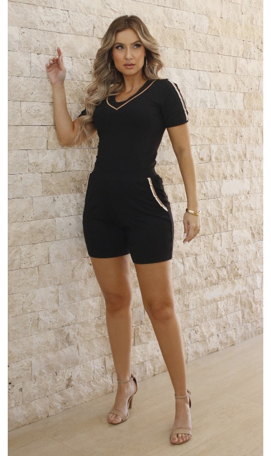 Conjunto de Malha Ramany Blusa/Shorts