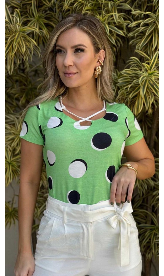 Blusa Manga Curta Ramany
