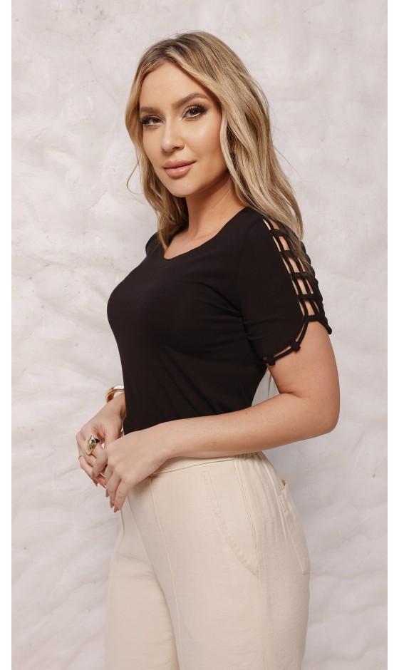 Blusa Manga Curta Ramany