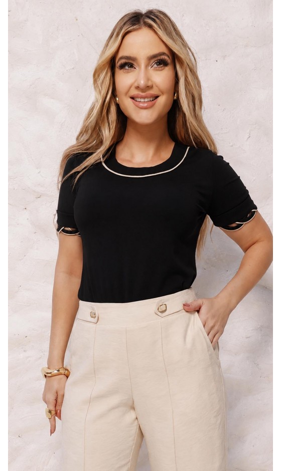 Blusa Manga Curta Ramany