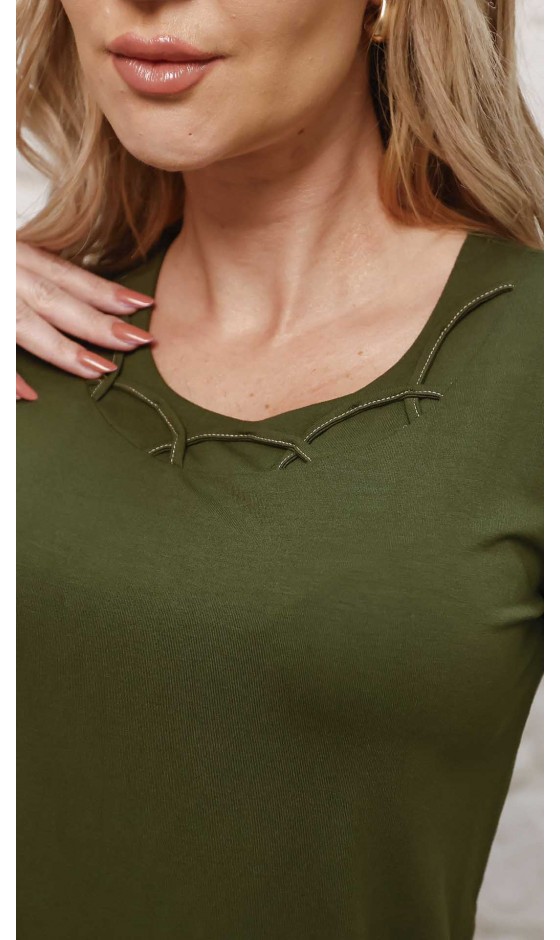 Blusa Manga Curta Ramany em Malha