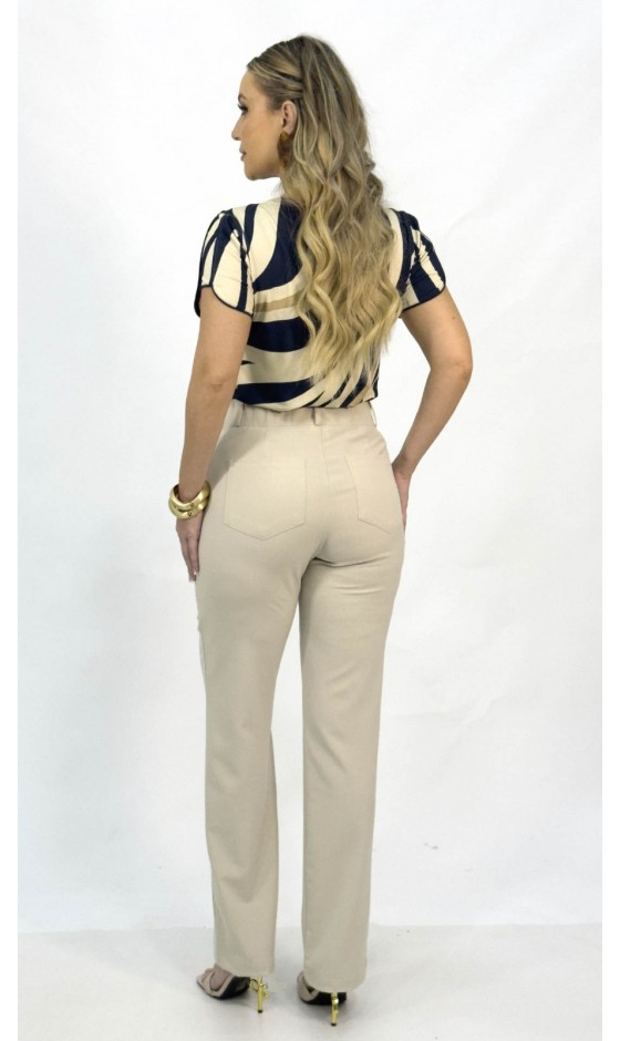 Blusa Manga Curta Estampa Exclusiva Ramany