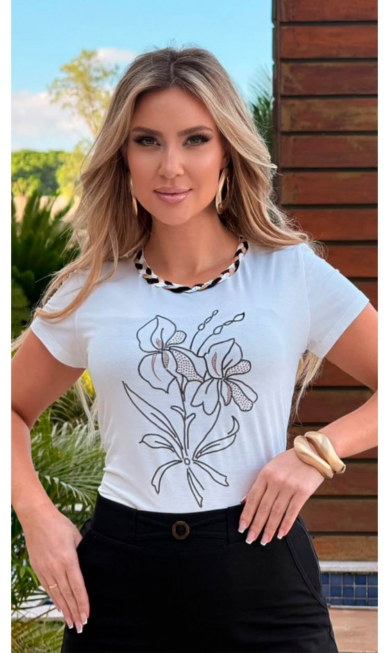 Blusa Ramany Manga Curta
