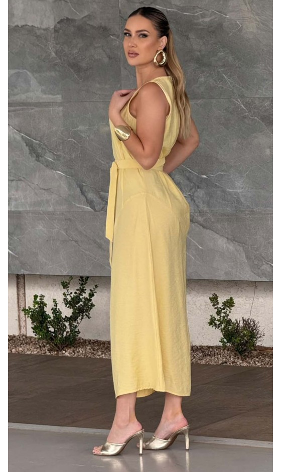 Vestido Midi Regata em Alfaiataria com Cinto