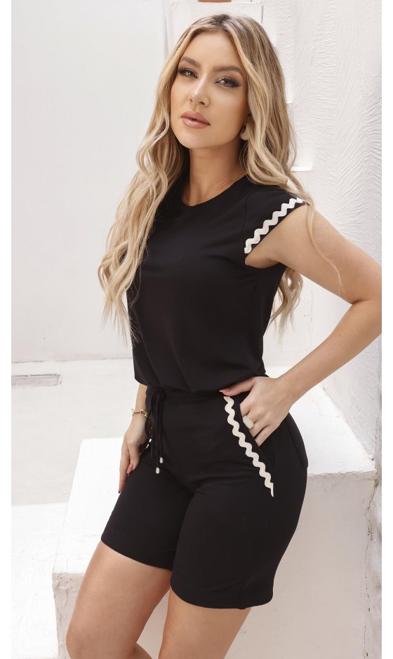 Conjunto Ramany em Malha com Blusa e Bermuda