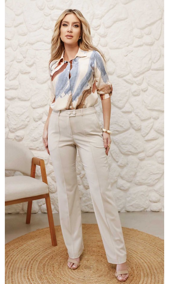 Camisa de Alfaiataria Estampada